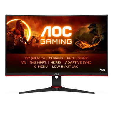 AOC Monitor G2 C27G2E/BK 68,6 cm (27"), 1920 x 1080 piksela, Full HD, crni, crveni
